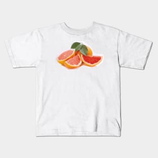 Orange Slice Leaf Kids T-Shirt